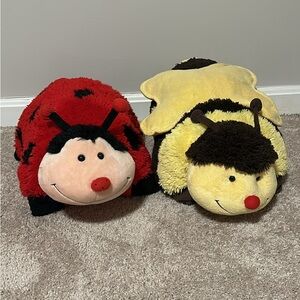 Pillow a pets Mrs. Ladybug and Bumble Bee Plush Pillows original